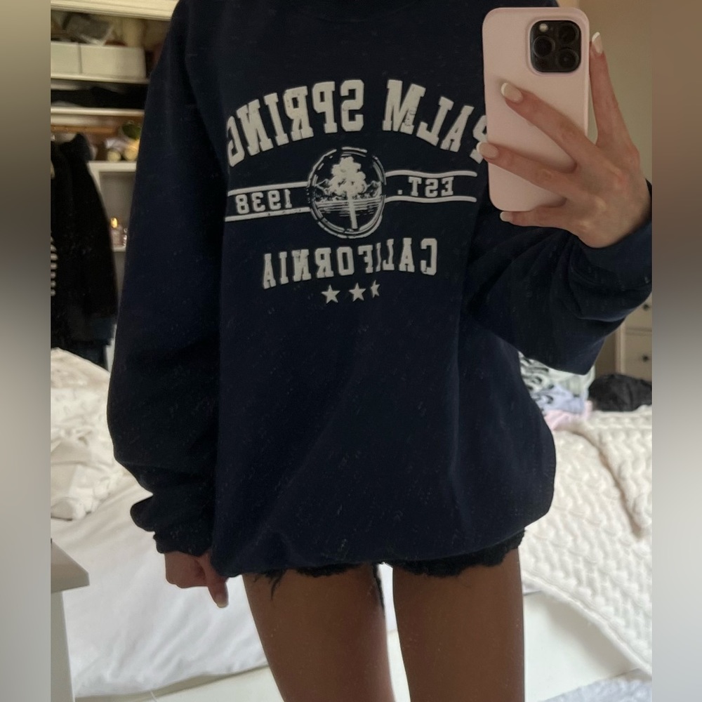 Palm Springs Navy Crewneck (Bought In Palm Spring… - image 1